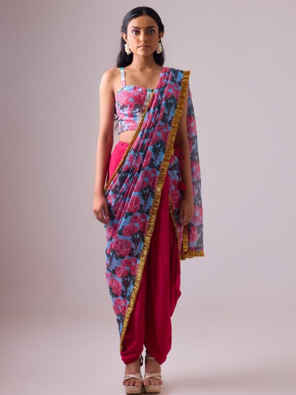 Nikasha Floral Pure Cotton Saree