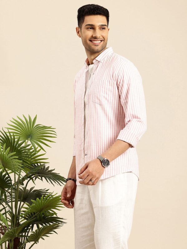 Men Standard Bengal Stripes Casual Shirt - Image 3