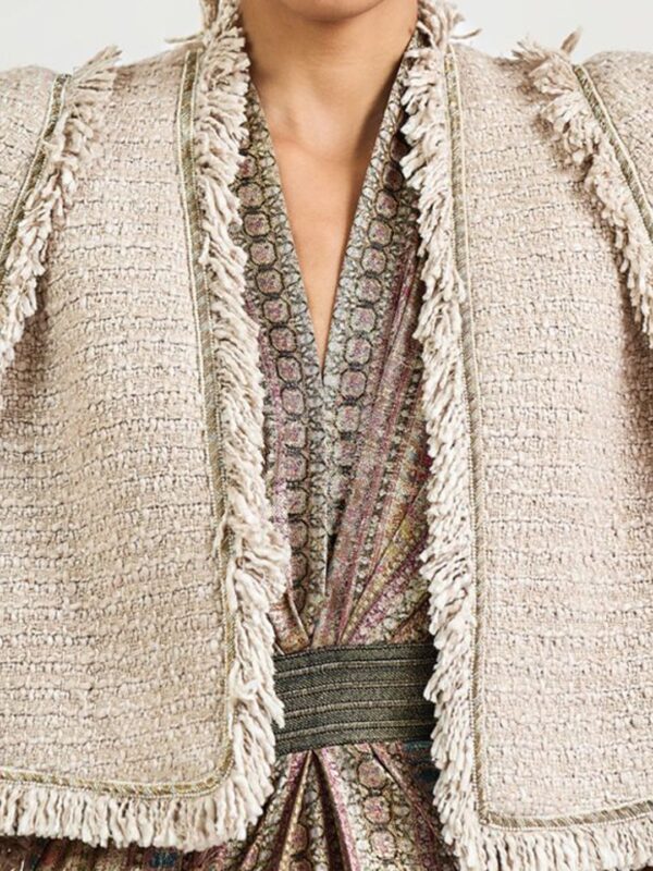 OTT Tarun Tahiliani Women Animal Printed Flared Sleeve Top - Image 2