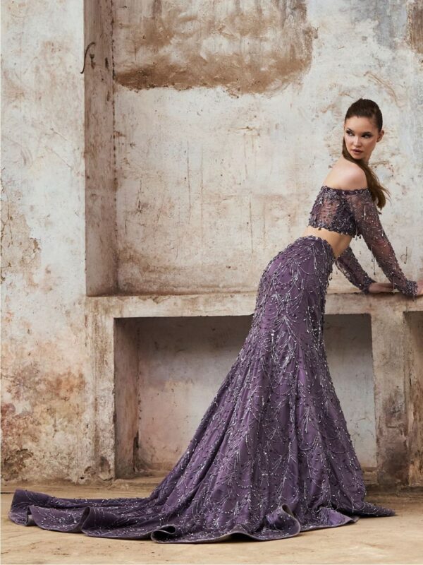 Embellished Beads and Stones Ready to Wear Lehenga & Blouse With Dupatta - Image 3