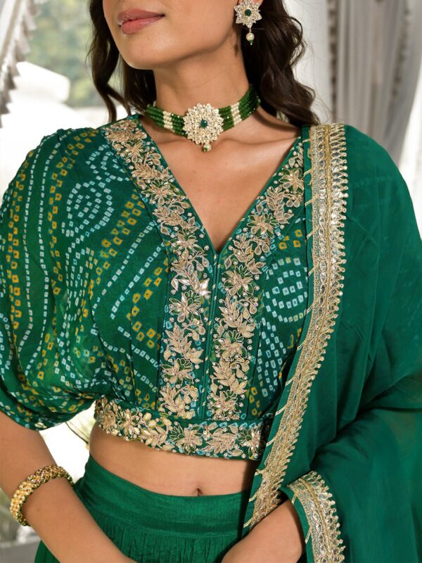 Divena Embroidered Zardozi Ready to Wear Lehenga & Blouse With Dupatta - Image 2