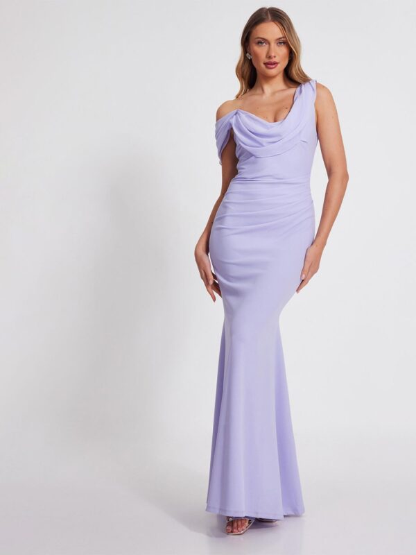 QUIZ Women Cowl Neck Bodycon Maxi Dress
