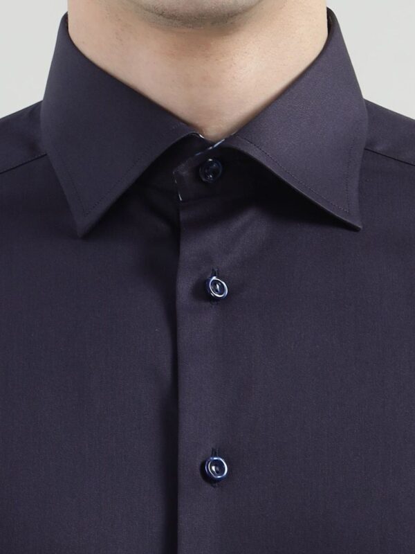 Eton Men Spread Collar Solid Cotton Formal Shirt - Image 2