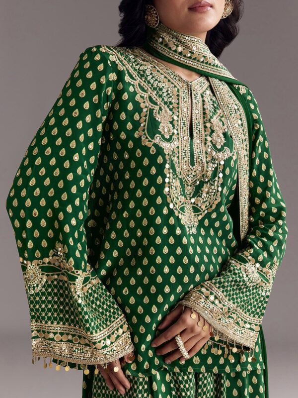 KALKI Fashion Women Ethnic Motifs Printed Regular Kurta with Palazzos & Dupatta - Image 2