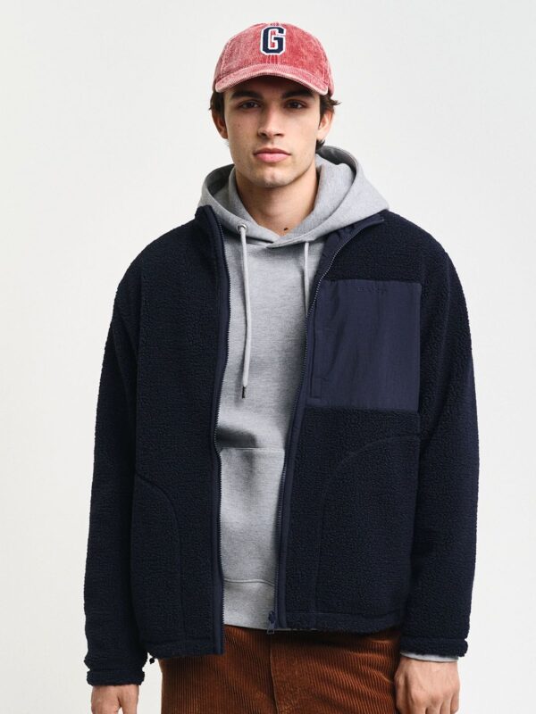 Men Reversible Longline Sporty Jacket